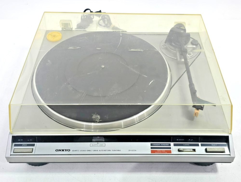 Vintage Onkyo CP-1033A Direct Drive Turntable Quartz Locked Record Player